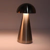 Lampa de masa metalica tip ciuperca, cu 3 culori reglabile prin atingere, argintiu si auriu