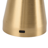 Lampa de masa metalica tip ciuperca, cu 3 culori reglabile prin atingere, argintiu si auriu