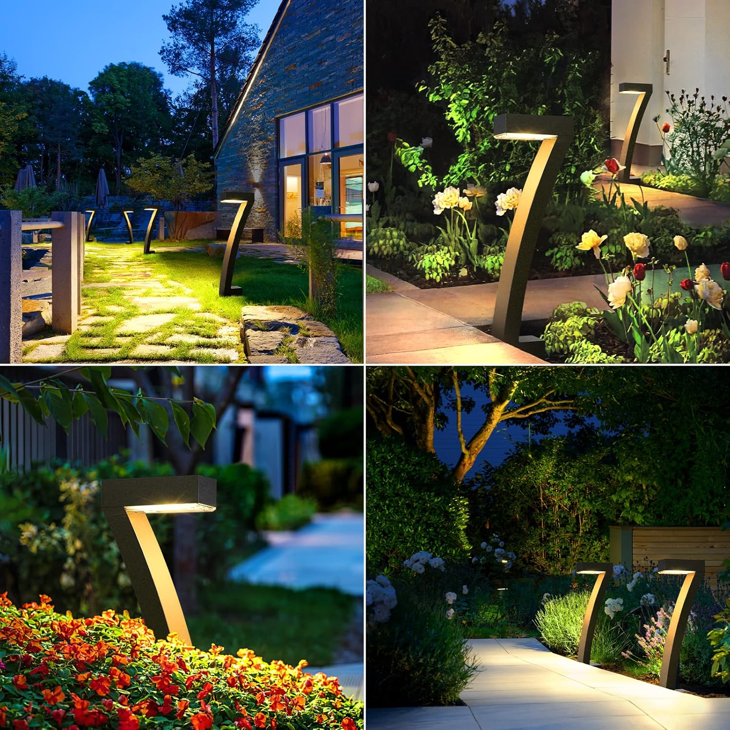 Set 6 lampi solare decorative de exterior rezistente la apă