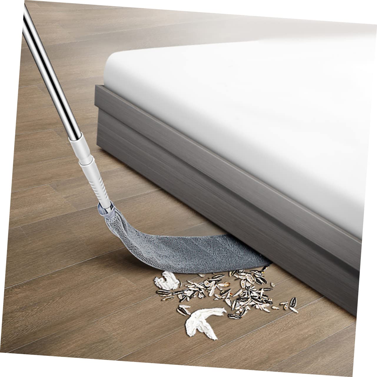 Pachet Mop subtire pentru spatii inguste, coada telescopica +2 rezerve microfibra