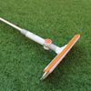 Pachet Mop cu laveta microfibra si racleta din silicon,  rotire 180 grade, maner telescopic + 2 rezerve