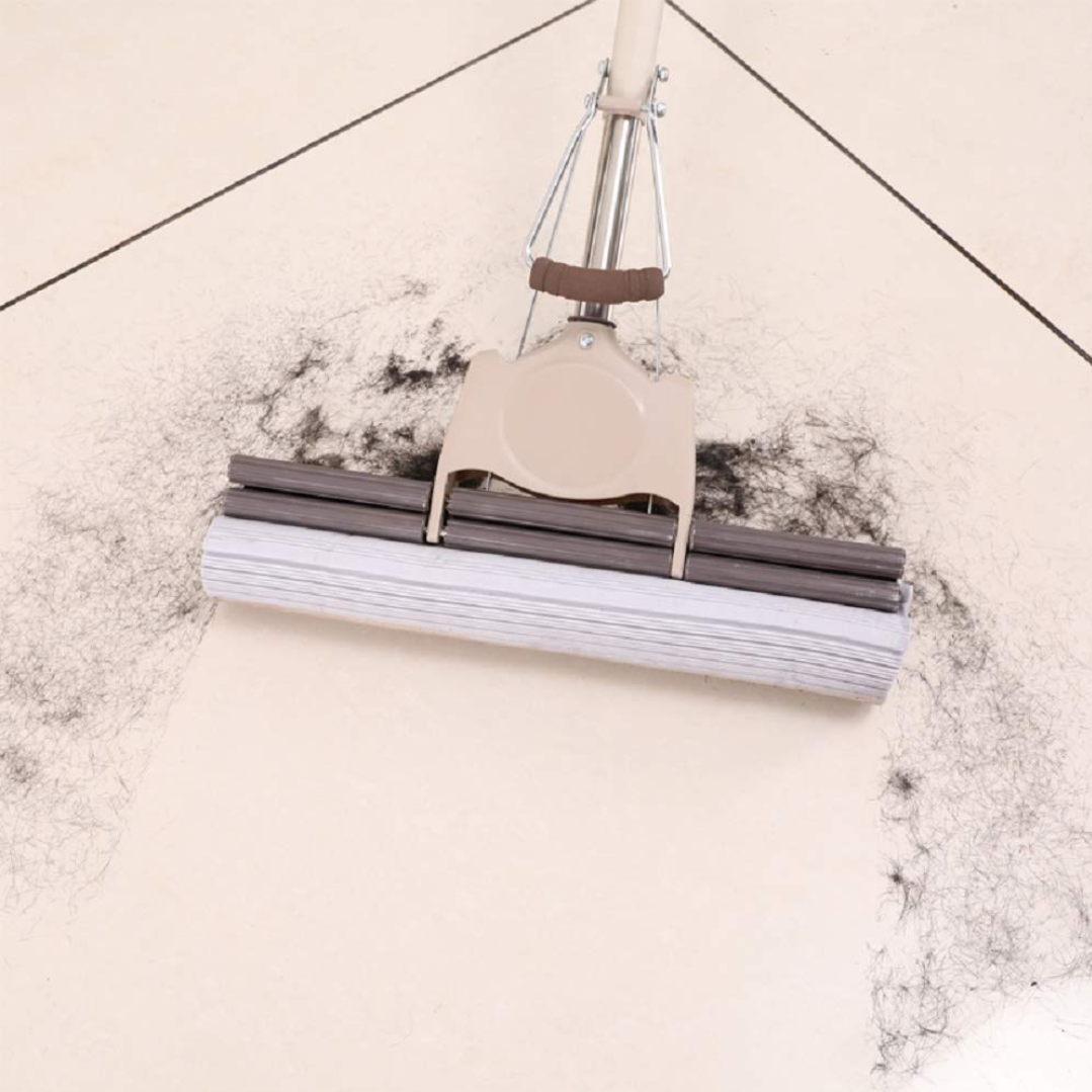 Pachet Mop PVA  cu mâner de stoarcere, absorbtie eficienta + 2 rezerve super absorbante
