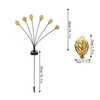 Pachet 2 Lampi solare decorative rezistente la intemperii, model frunze