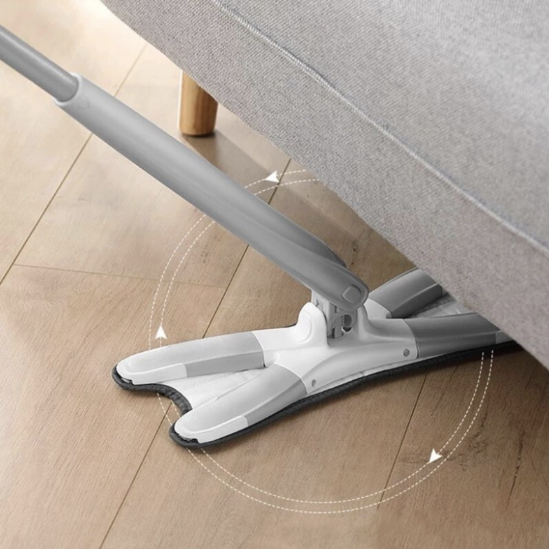 Pachet Mop pivotant cu maner reglabil, cu microfibre + 2 rezerve absorbante