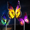 Set 2 Decoratiuni solare cu fibră optică LED pentru curte, gradina, model fluturi
