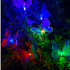 Set 2 Decoratiuni solare cu fibră optică LED pentru curte, gradina, model fluturi