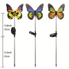Set 2 Decoratiuni solare cu fibră optică LED pentru curte, gradina, model fluturi