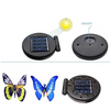 Set 2 Decoratiuni solare cu fibră optică LED pentru curte, gradina, model fluturi