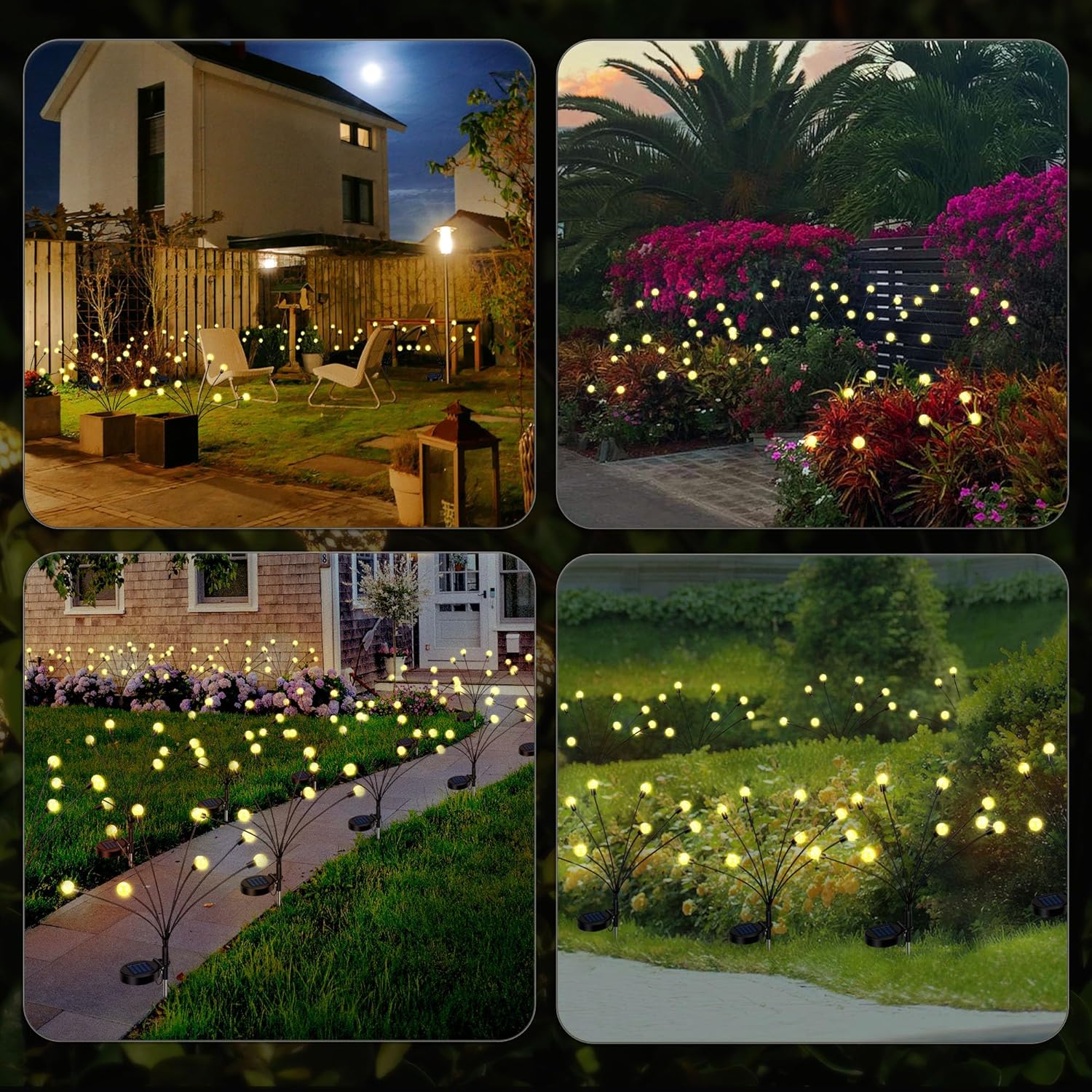 Pachet 2 Pomisori solari cu 6 bulbi LED, glob model oriental