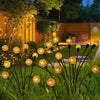 Pachet 2 Pomisori solari cu 6 bulbi LED, glob model oriental