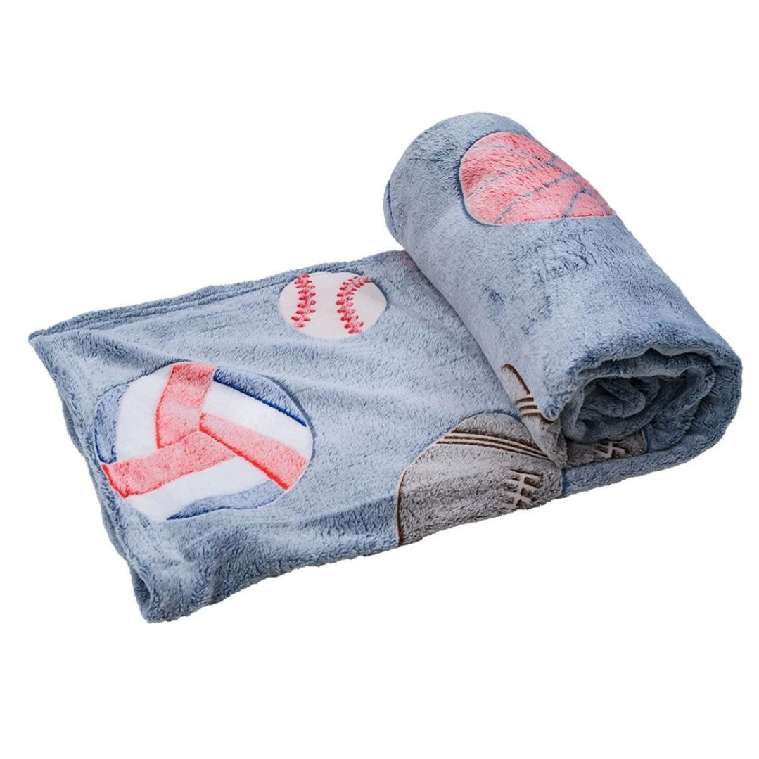 Set 2 x Patura copii luminoasa si pufoasa, efect fosforescent, gri