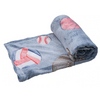 Set 2 x Patura copii luminoasa si pufoasa, efect fosforescent, gri
