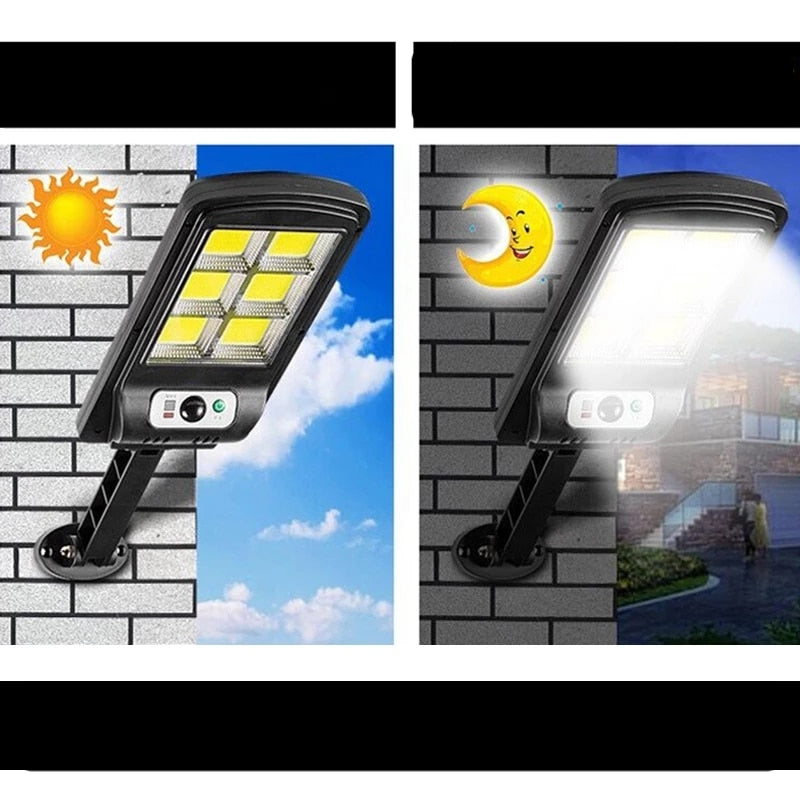 Lampa solara LED cu senzor de miscare si unghi de inductie 120 grade