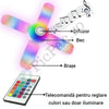 Lichidare de stoc!  Bec cu patru brate, lumina multicolora, functie muzicala prin bluetooth si cu telecomanda inclusa