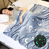 Patura copii luminoasa si pufoasa, efect fosforescent, gri