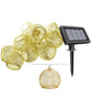 Ghirlanda luminoasa, LED, 8 becuri, incarcare solara, lumina alb cald