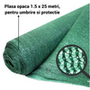 Plasa opaca 1.5 x 25 metri, pentru umbrire si protectie