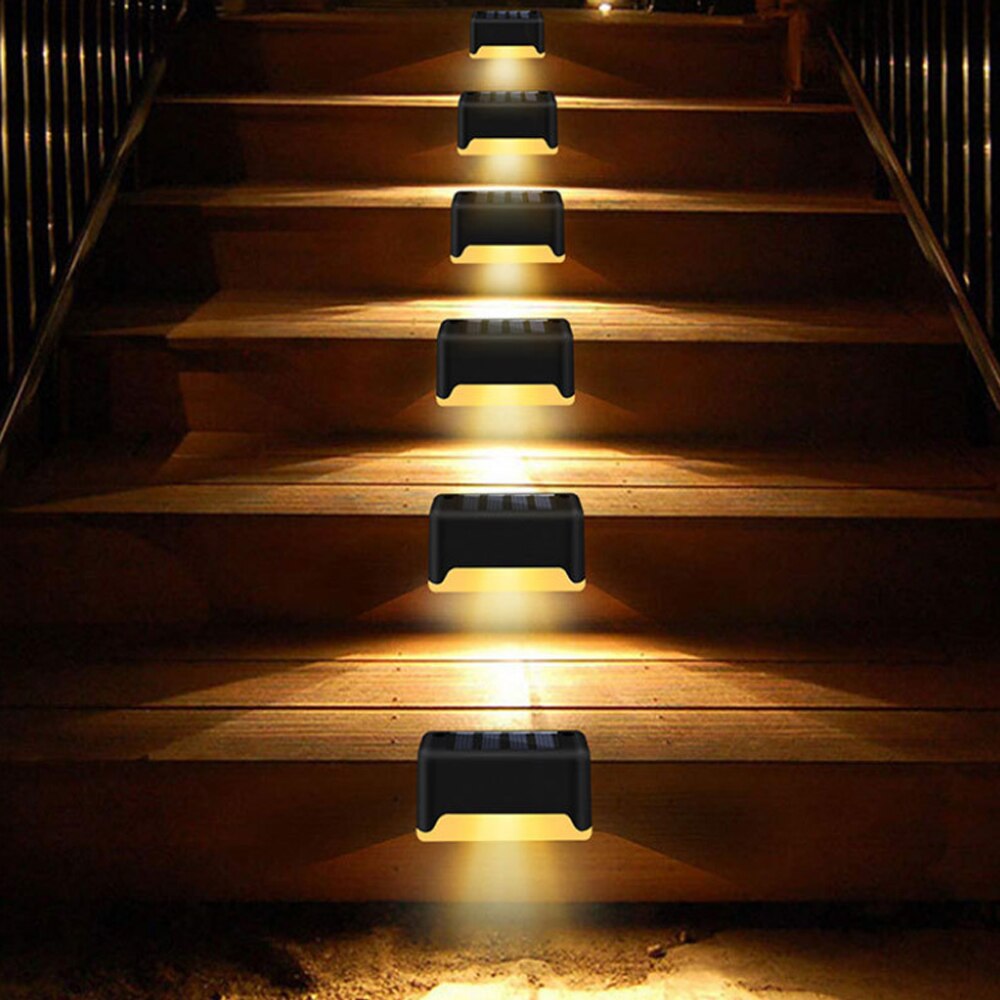 Lichidare de stoc. Set 4 x Mini lampa solara, LED, pentru scari