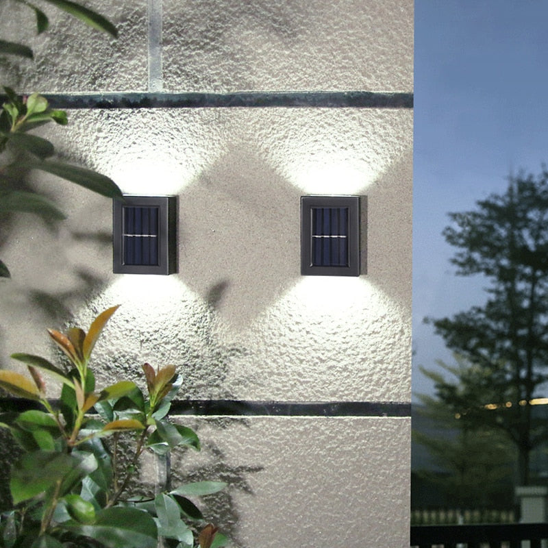 Set 2 x Lampi solare LED de perete