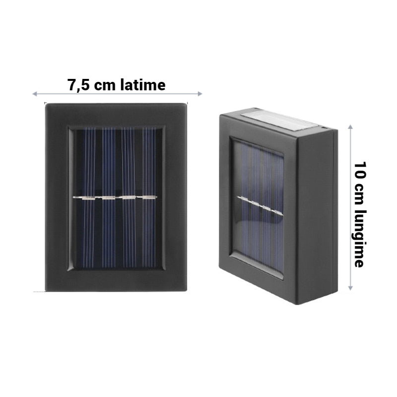 Set 2 x Lampi solare LED de perete
