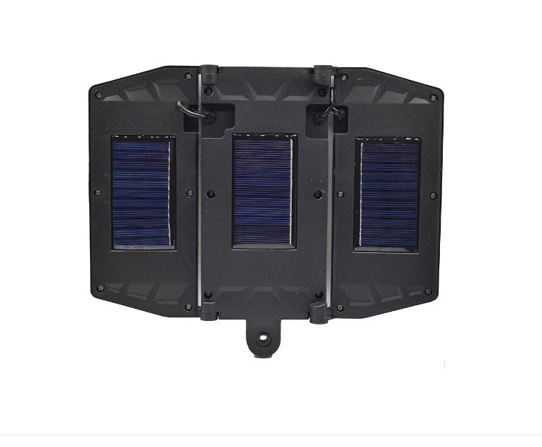 Lichidare de stoc. Lampa solara tripla cu suport de prindere pe perete