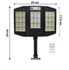 Lichidare de stoc. Lampa solara tripla cu suport de prindere pe perete