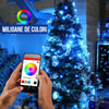 Instalatie Craciun control prin telefon cu lumini tip bulb 10 m