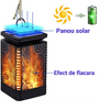 Lampa solara cu efect de flacara