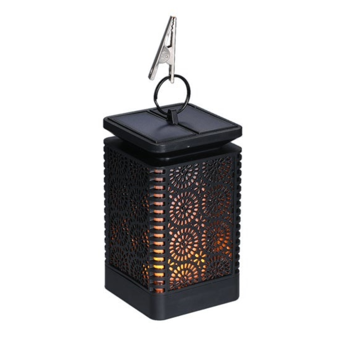 Lampa solara cu efect de flacara