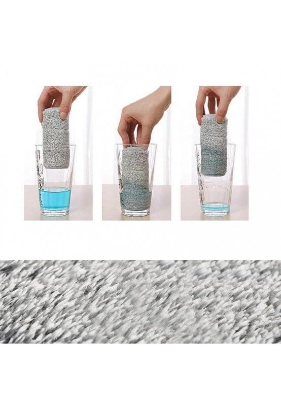 Set 3 rezerve din microfibra pentru mop plat, putere mare de absorbtie