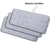 Set 3 rezerve din microfibra pentru mop plat, putere mare de absorbtie