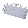 Set 3 rezerve din microfibra pentru mop plat, putere mare de absorbtie