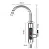 Robinet electric instant din inox, cu display si rotire 360 grade, 3000W