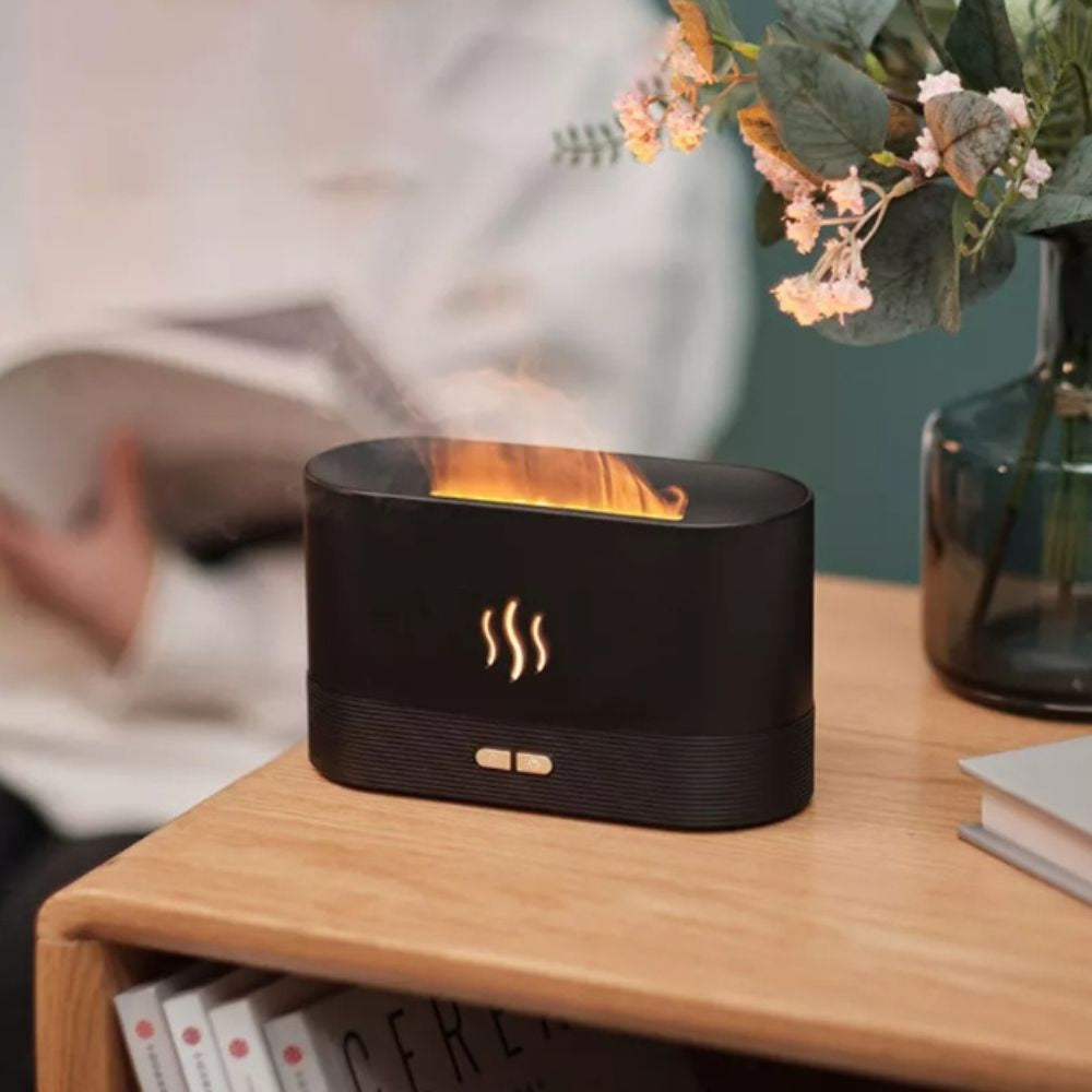 Umidificator cu difuzor de aroma si efect de  flacara