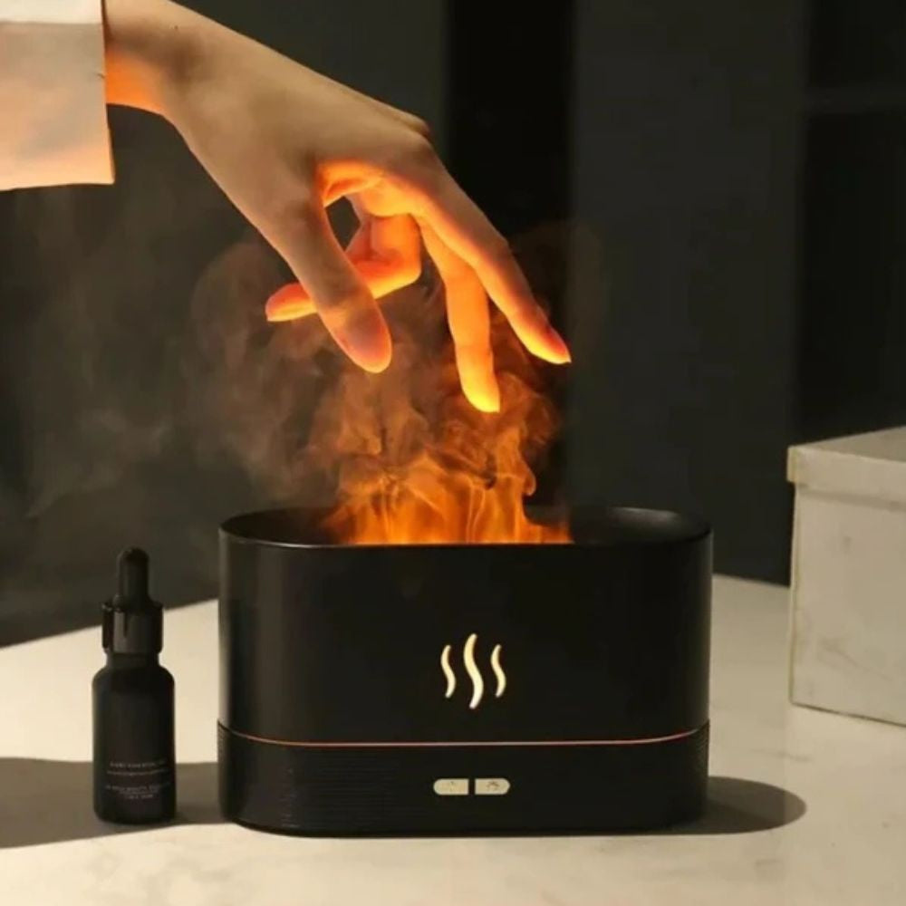 Umidificator cu difuzor de aroma si efect de  flacara