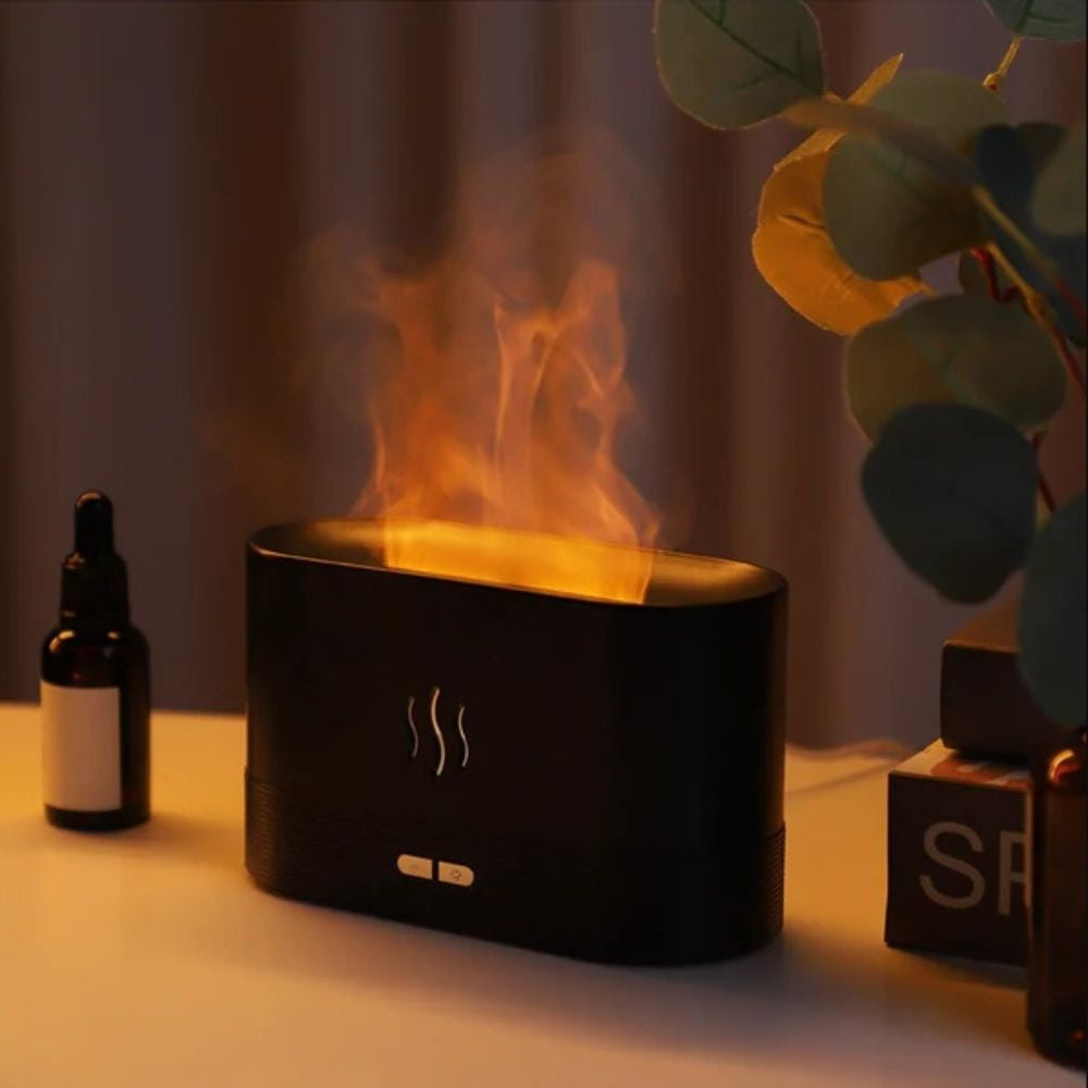 Umidificator cu difuzor de aroma si efect de  flacara