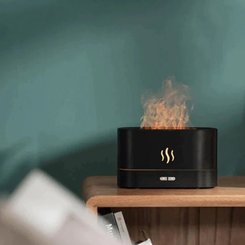 Umidificator cu difuzor de aroma si efect de  flacara