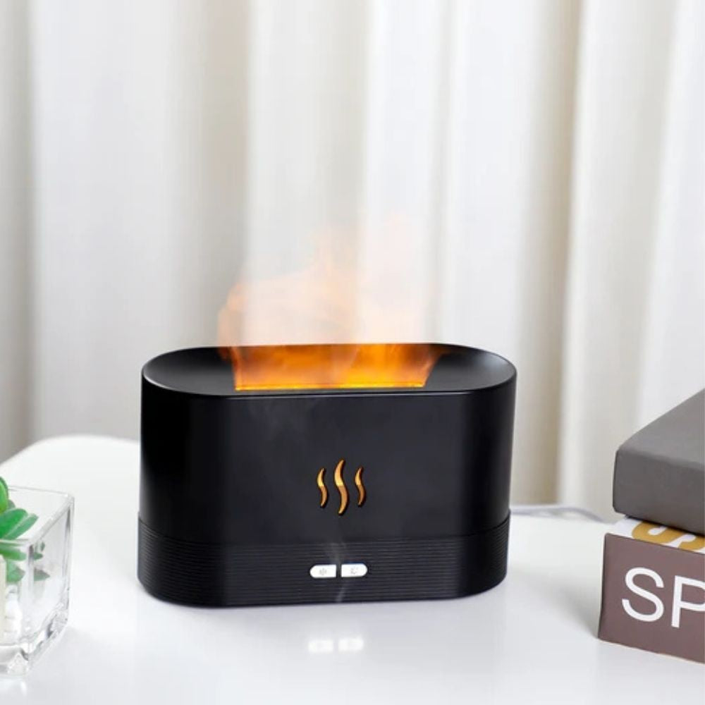 Umidificator cu difuzor de aroma si efect de  flacara