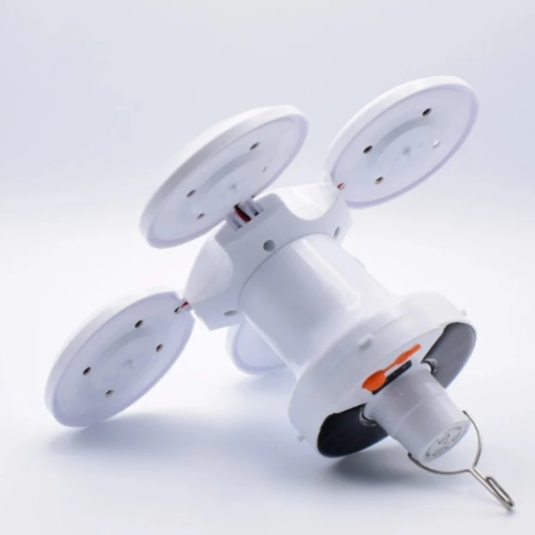 Set 2 x Lampa solara pliabila, tip bec cu 5 moduri de iluminare
