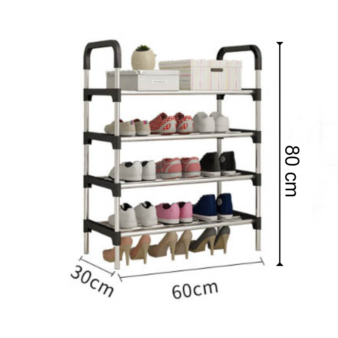 Suport pentru pantofi, din inox, 5 rafturi