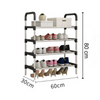 Suport pentru pantofi, din inox, 5 rafturi