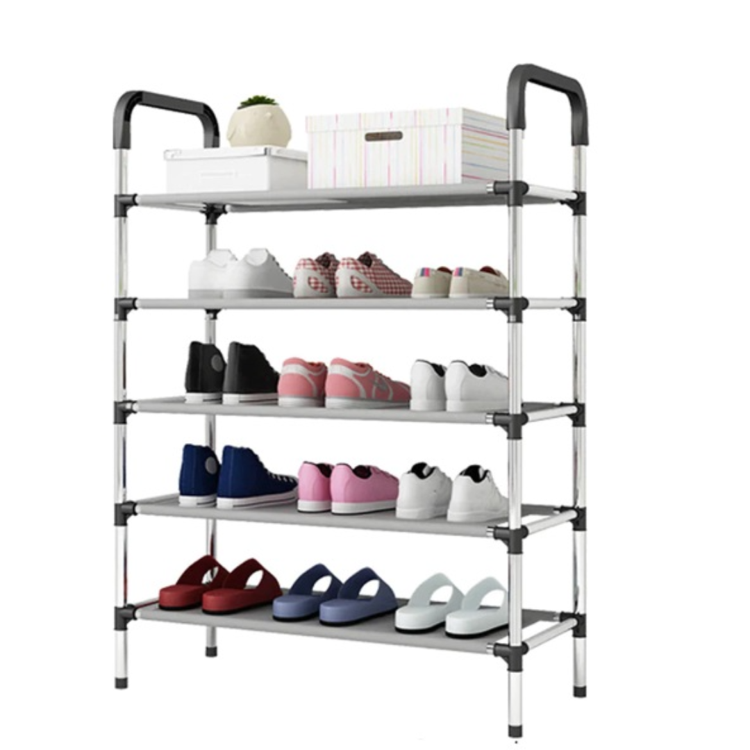 Suport pentru pantofi, din inox, 5 rafturi
